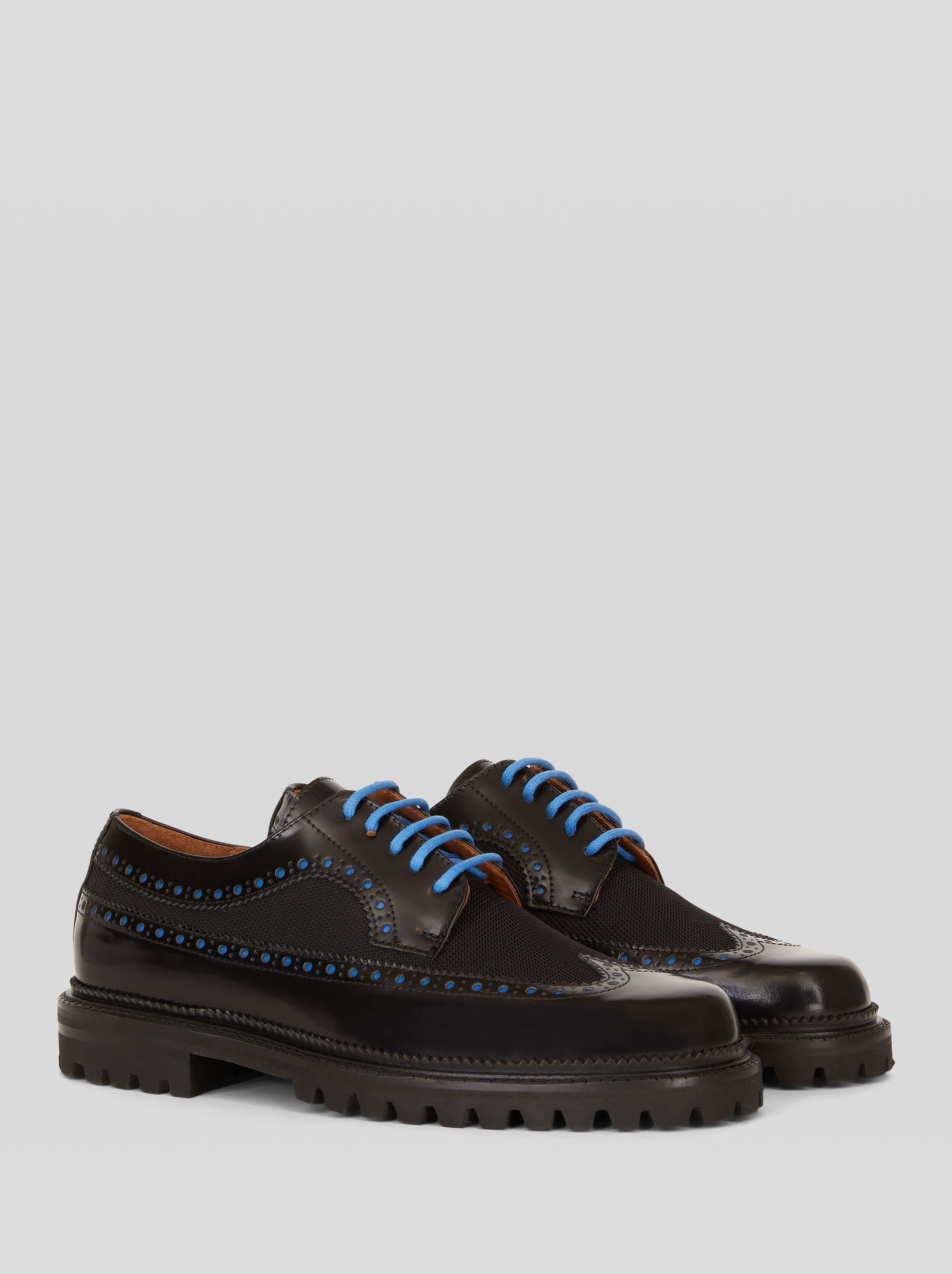 LEATHER AND FABRIC LACE-UPS - 3