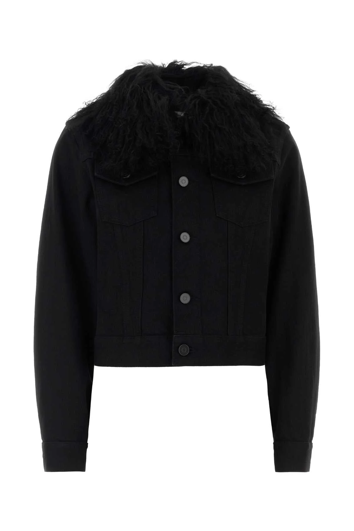Alaia Women Black Denim Jacket - 1
