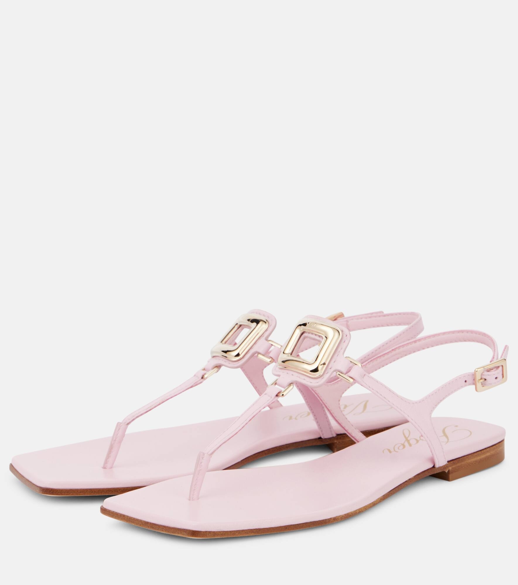 Viv' By The Sea leather thong sandals - 4