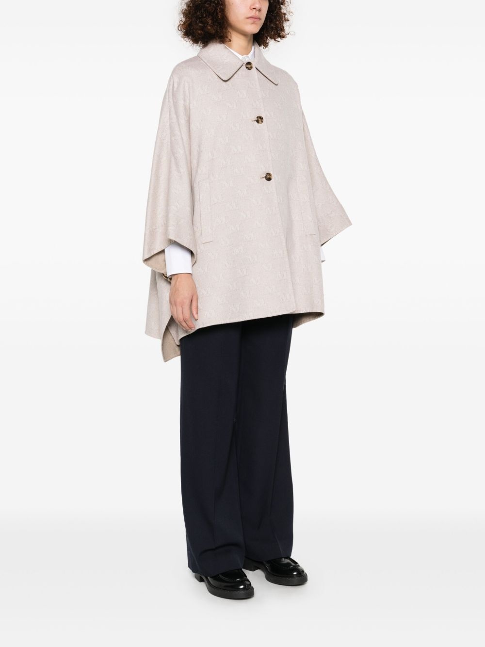 ポンチョ・ケープ Max Mara Max Mara Jago Logo Long Cape Max Mara Jago logo long cape | The Fashion Square