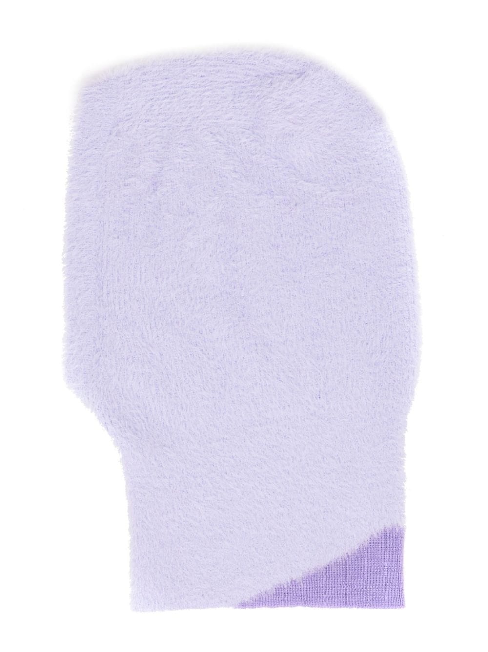 Numbers-motif textured balaclava - 2