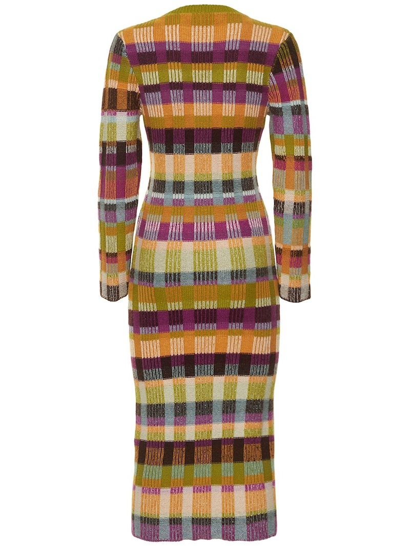 Made in USA Solid Rib Cardigan Midi Dress main image 0