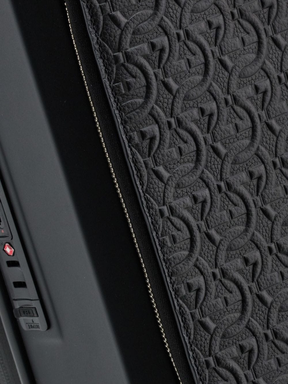 Gancini-print leather luggage - 5