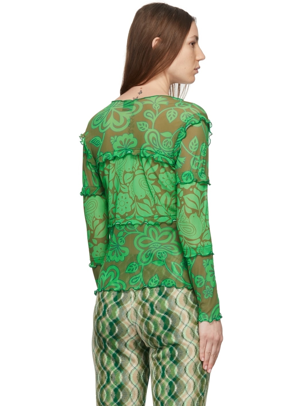 Green Paradisiac Combo Mesh T-Shirt - 3