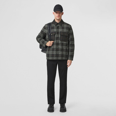 Burberry Reversible Check Wool Overshirt outlook