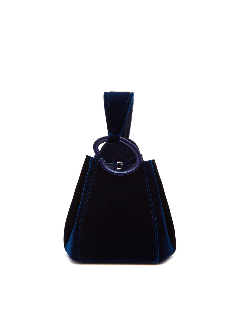 Oscar de la Renta VELVET O HANDLE BAG outlook