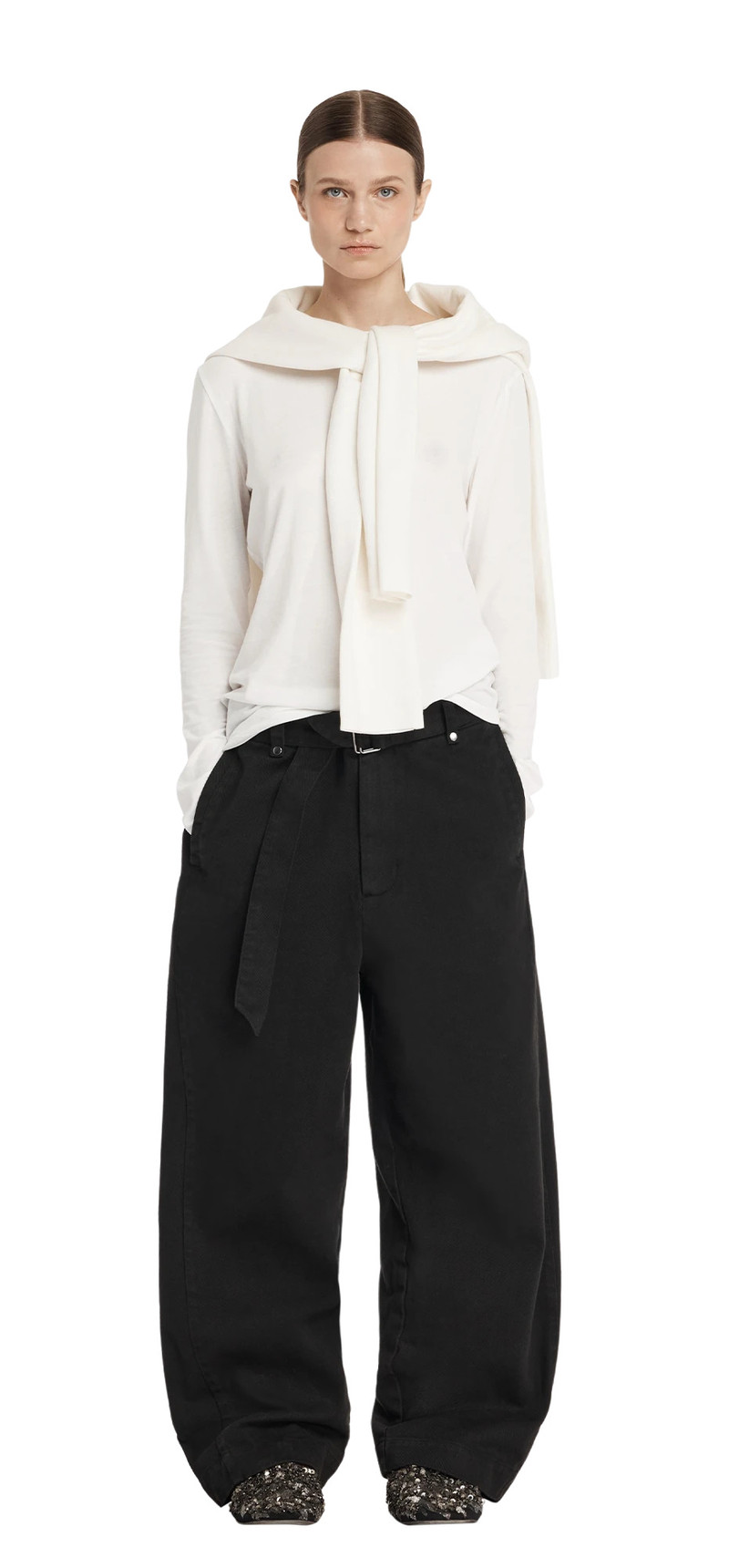 GULLY PANT BLACK COTTON 3