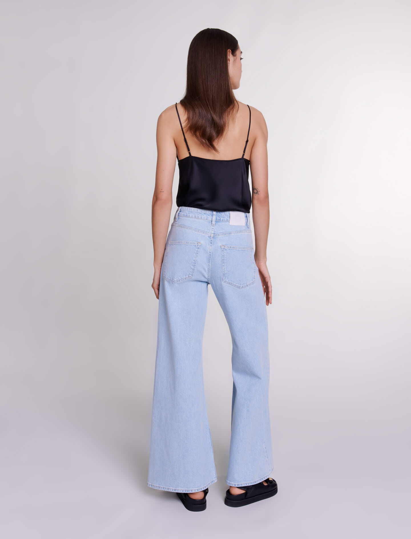 Silk satin and lace top - 4