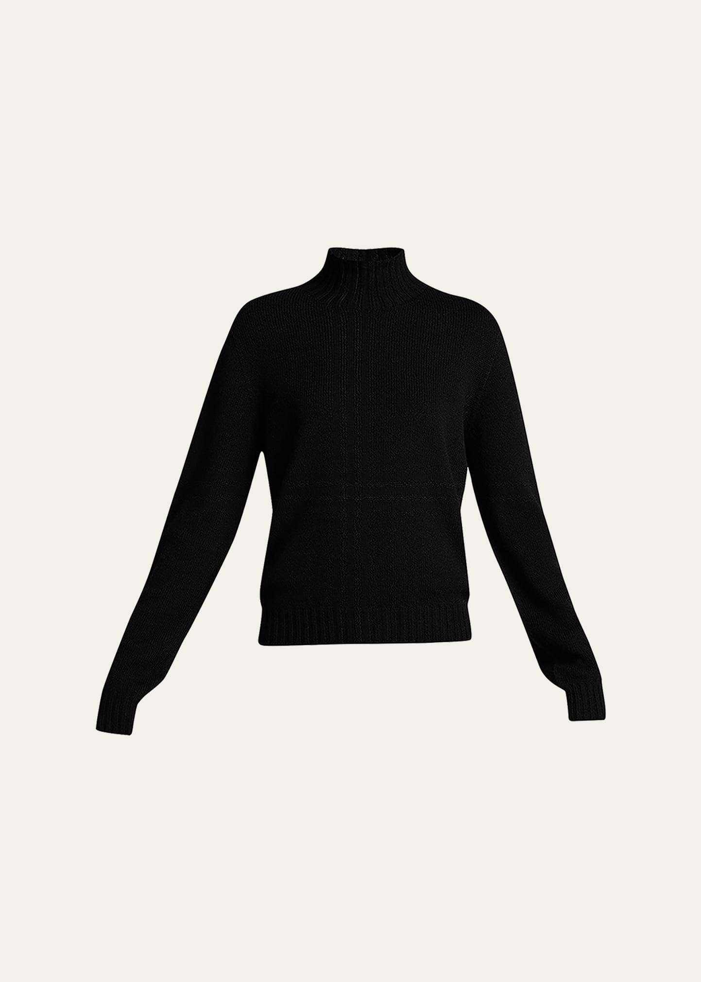 Kensington High-Neck Cashmere Sweater - 1