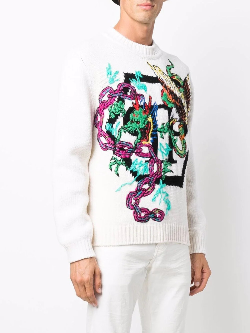 patterned intarsia-knit jumper 4