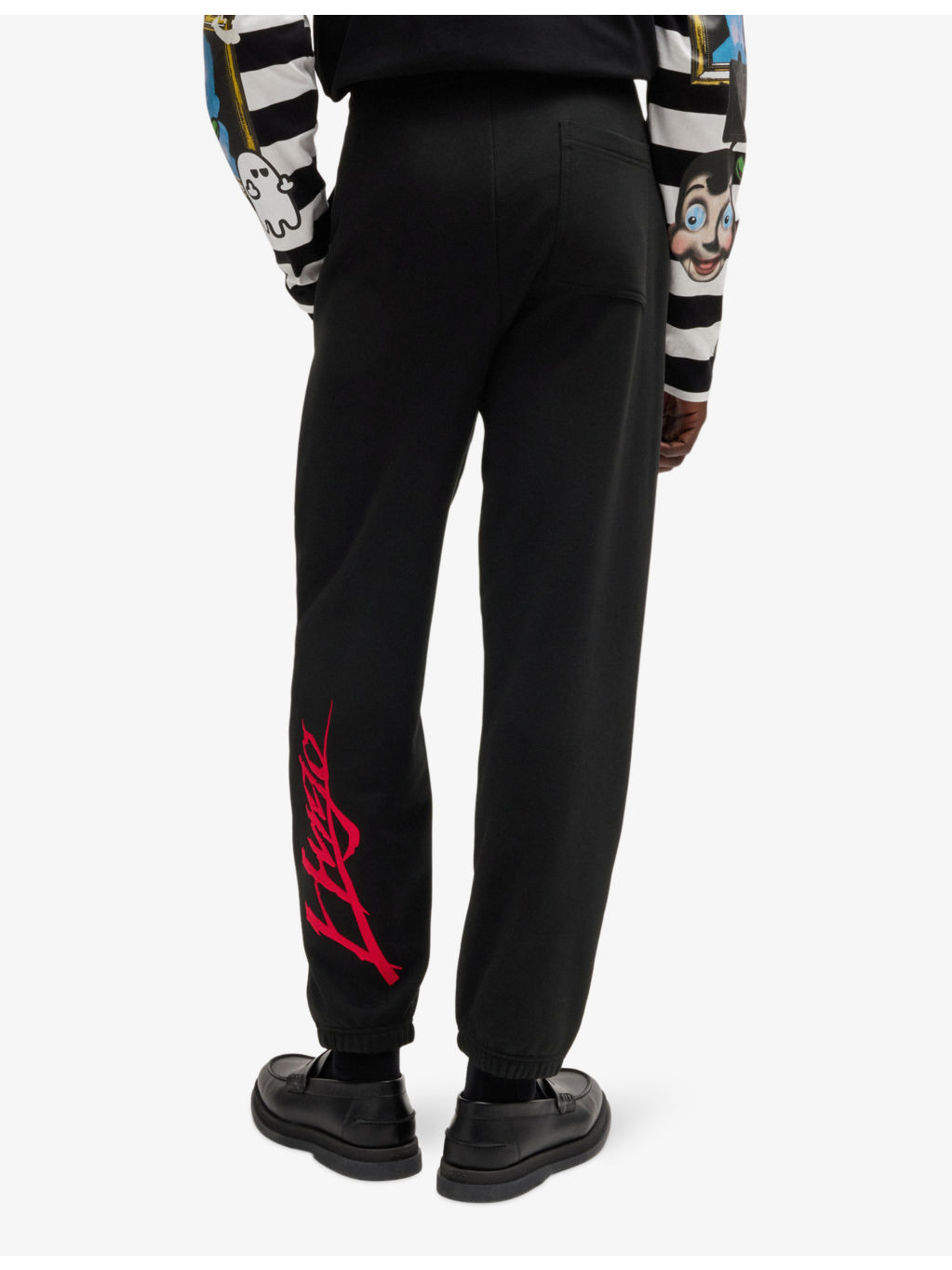 Logo-print drawstring-waist cotton-jersey jogging bottoms - 4