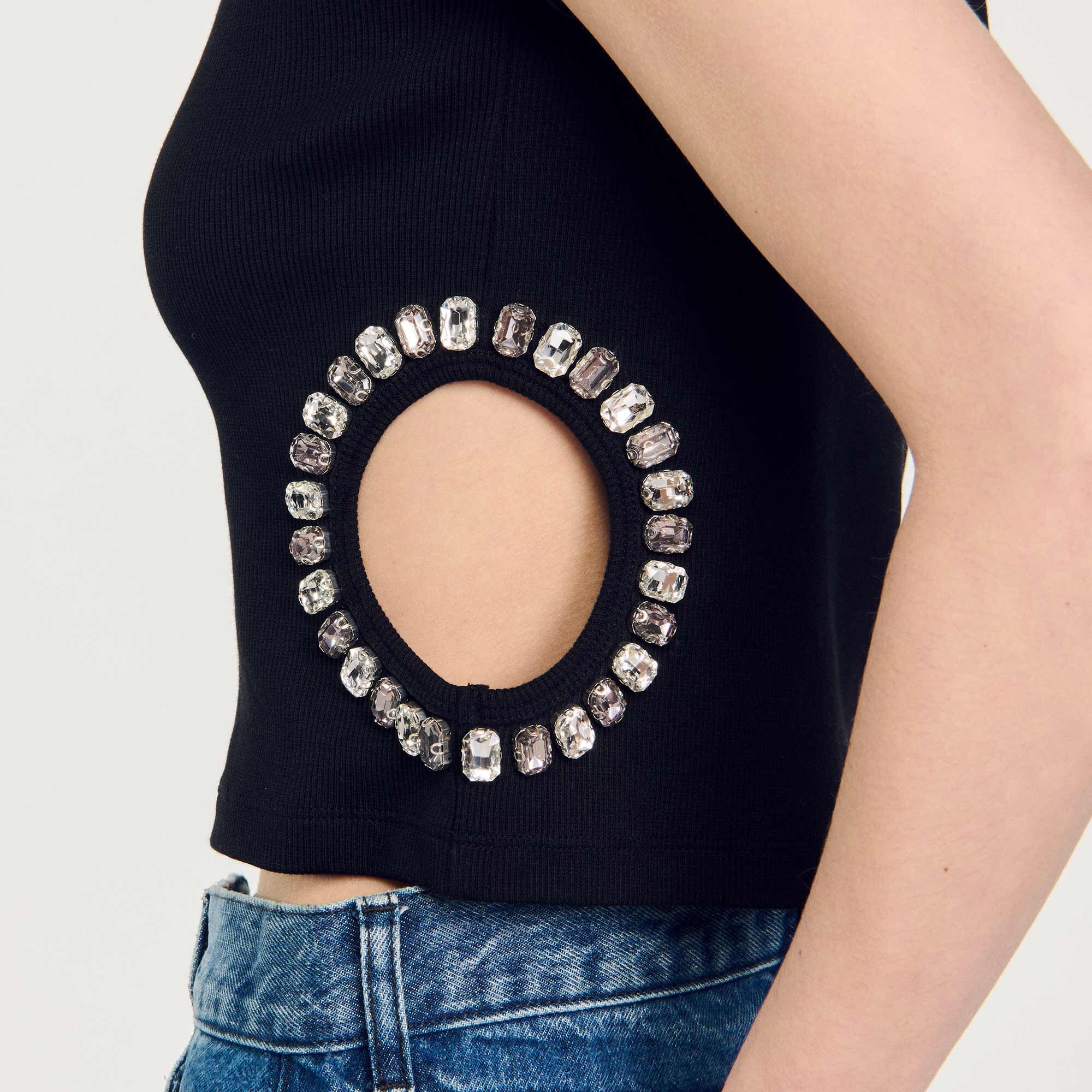 RHINESTONE T-SHIRT - 4
