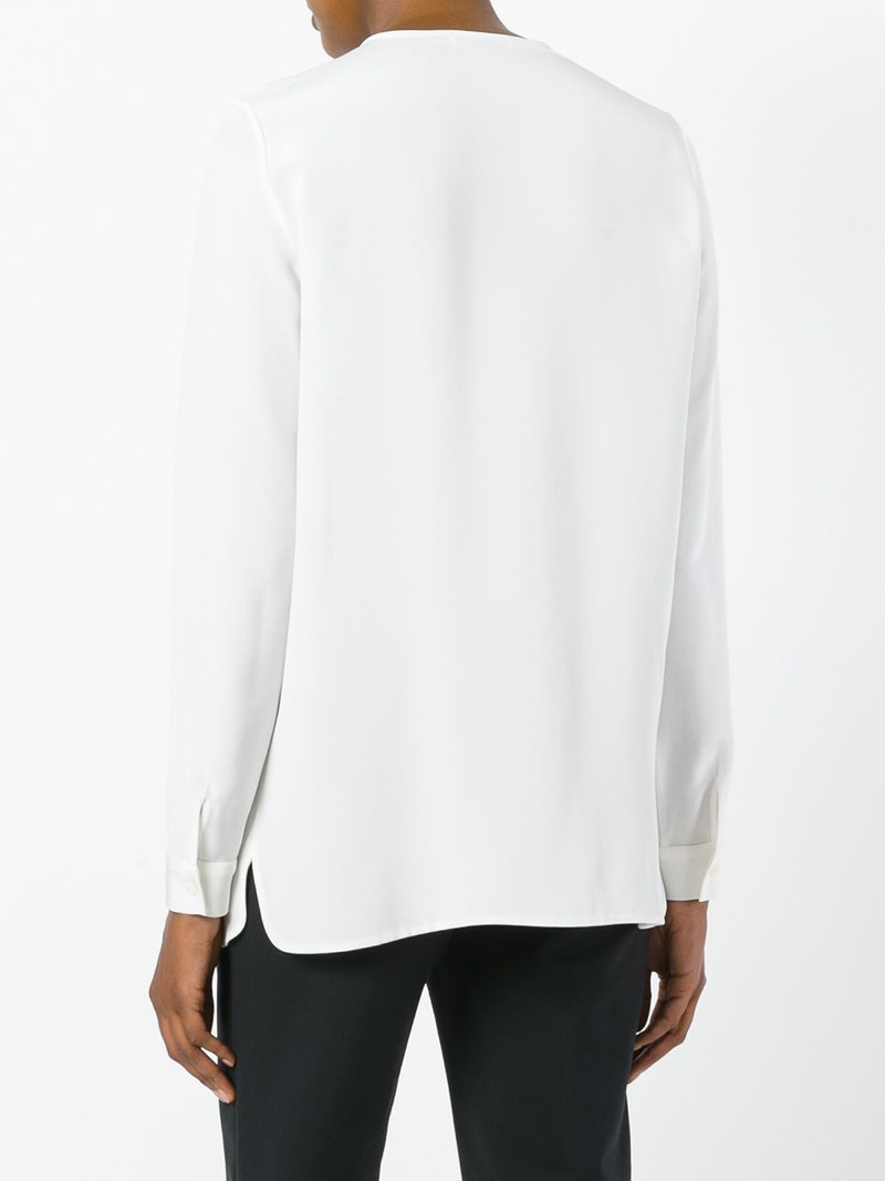 CREW NECK LONG SLEEVE 화이트 블라우스 4