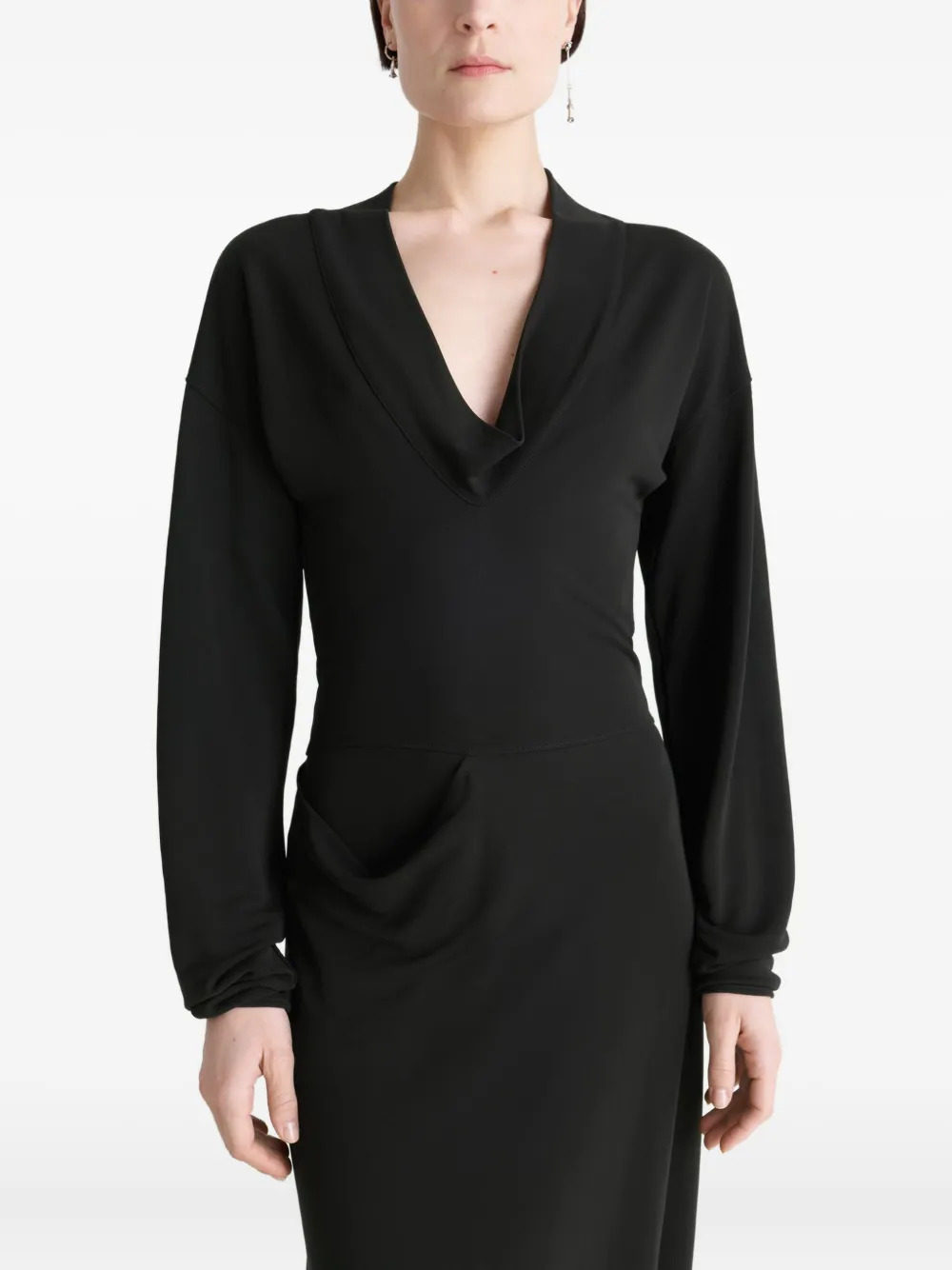 LEMAIRE - Women V-Neck Dress - 4