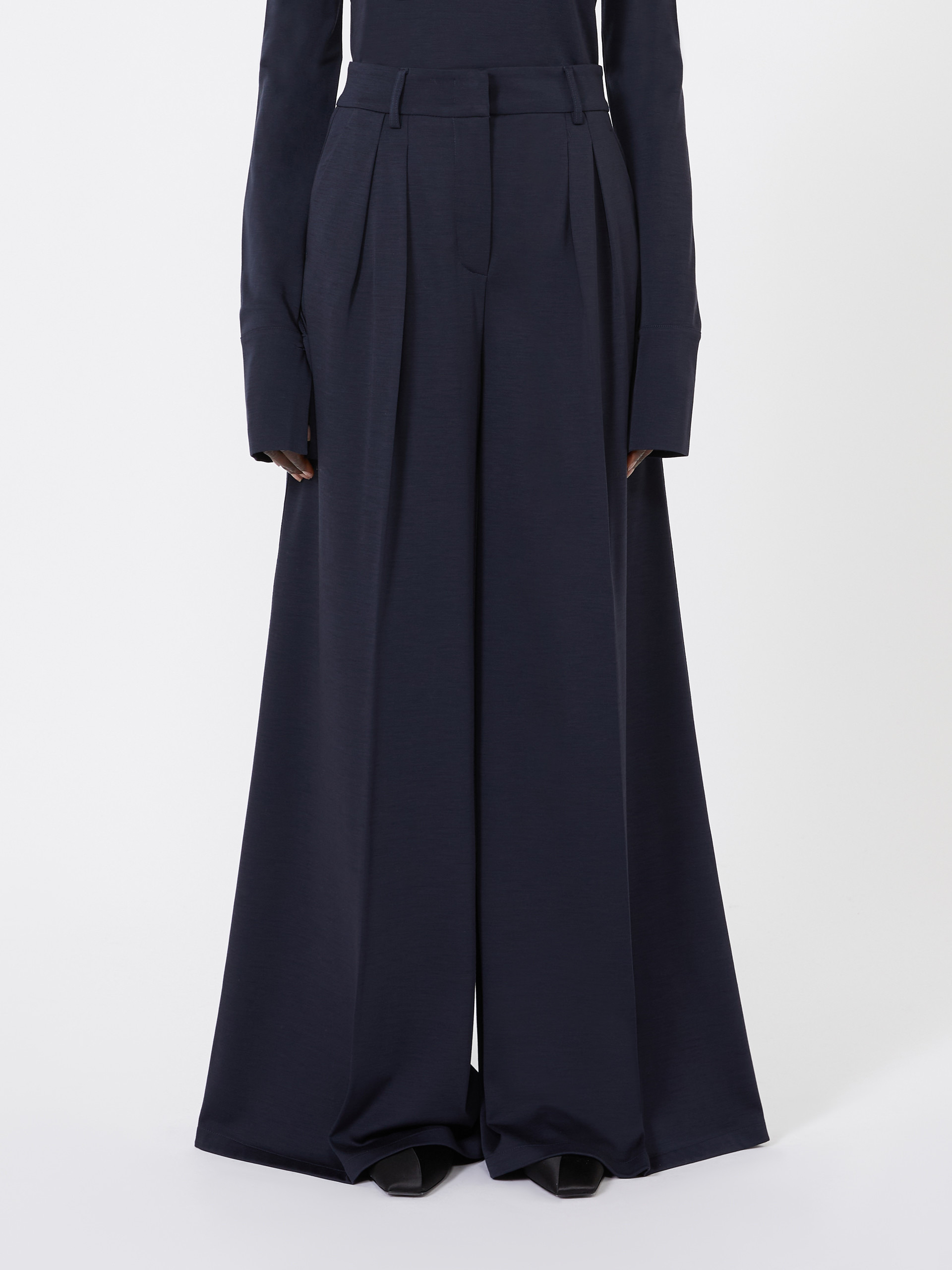 NATALE Wool jersey trousers - 3