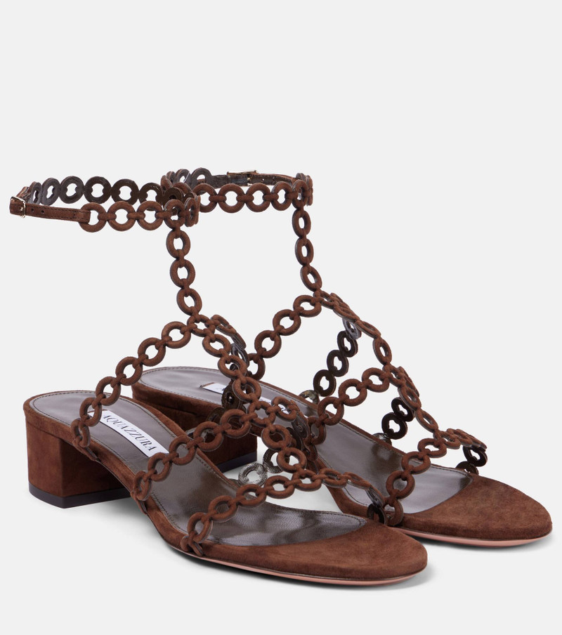 Infinity Chain 35 suede sandals 1