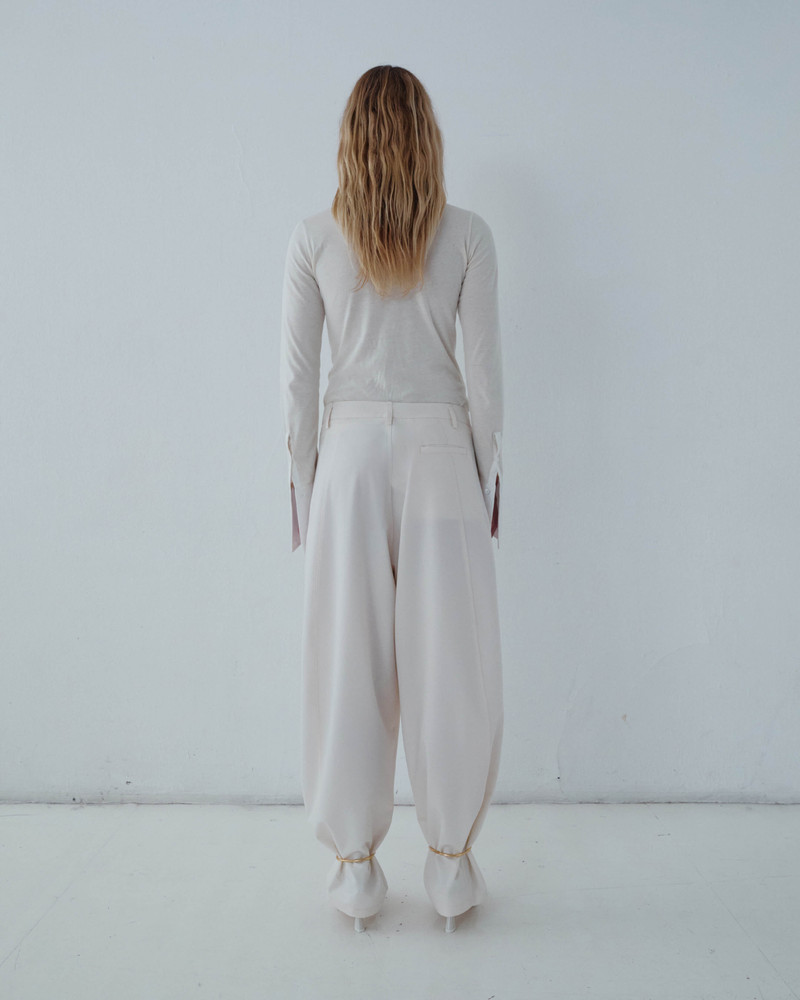 NORA - SHIRT CUFF LONG SLEEVE CREWNECK TOP 4
