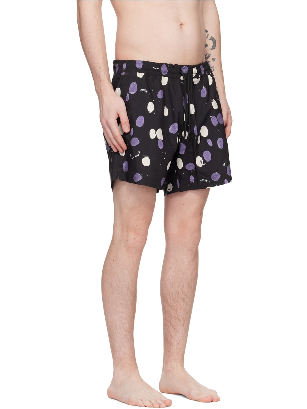 Black Polka Dot Swim Short - 2