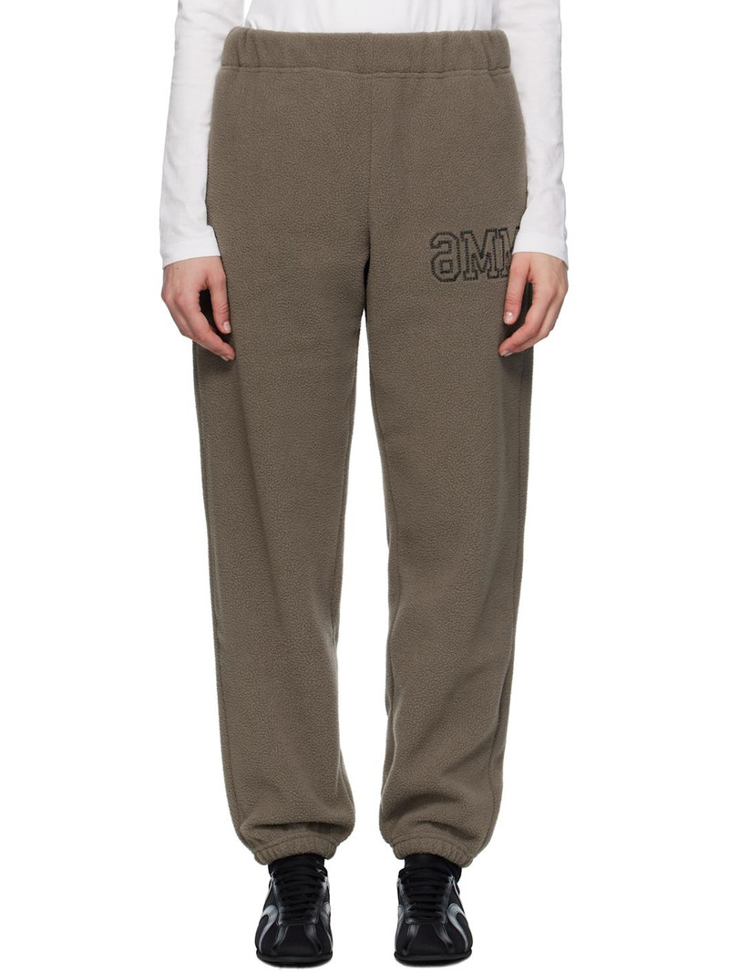 Taupe Fleece Sweatpants 1