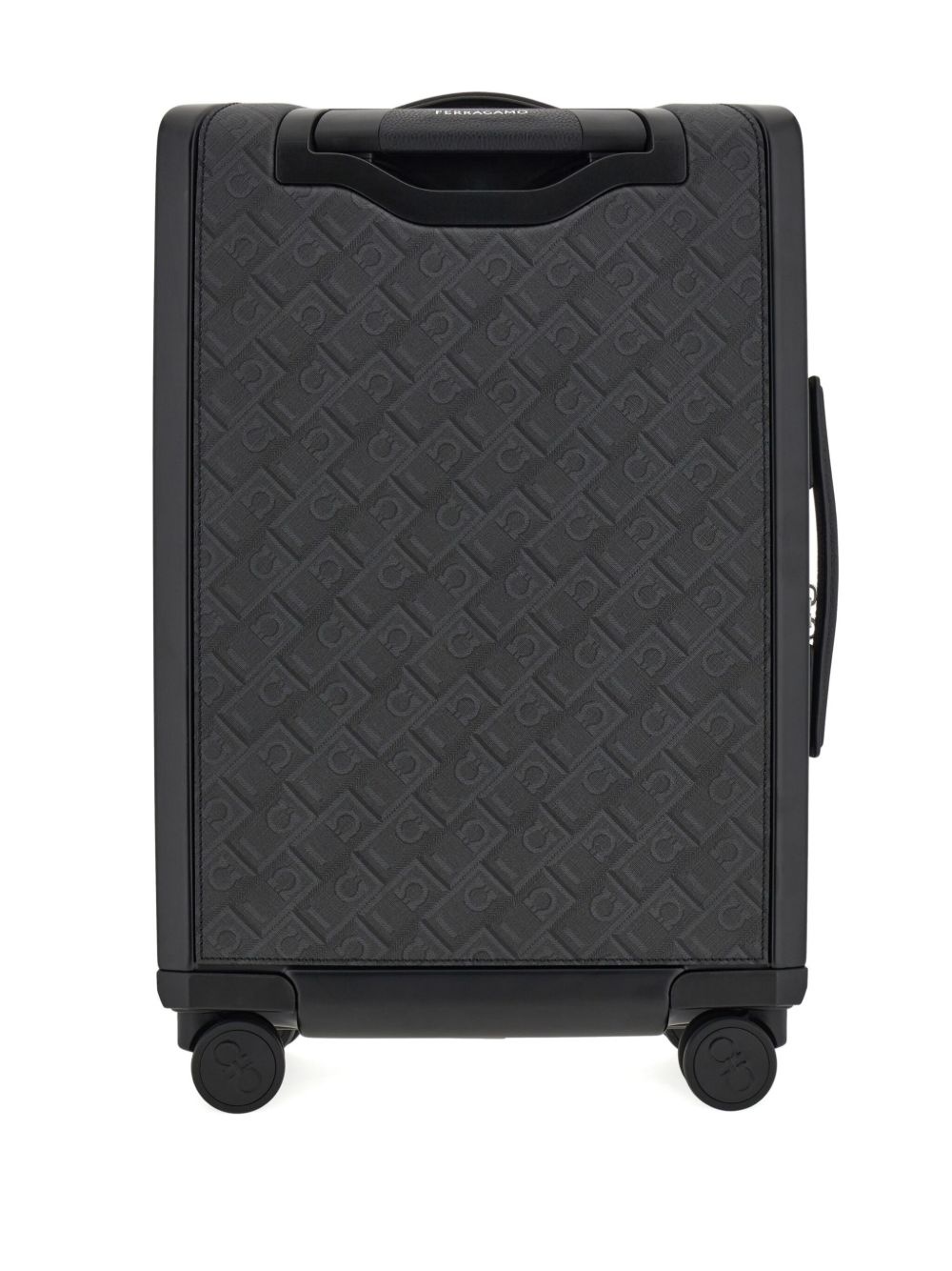 Gancini-print leather luggage - 3