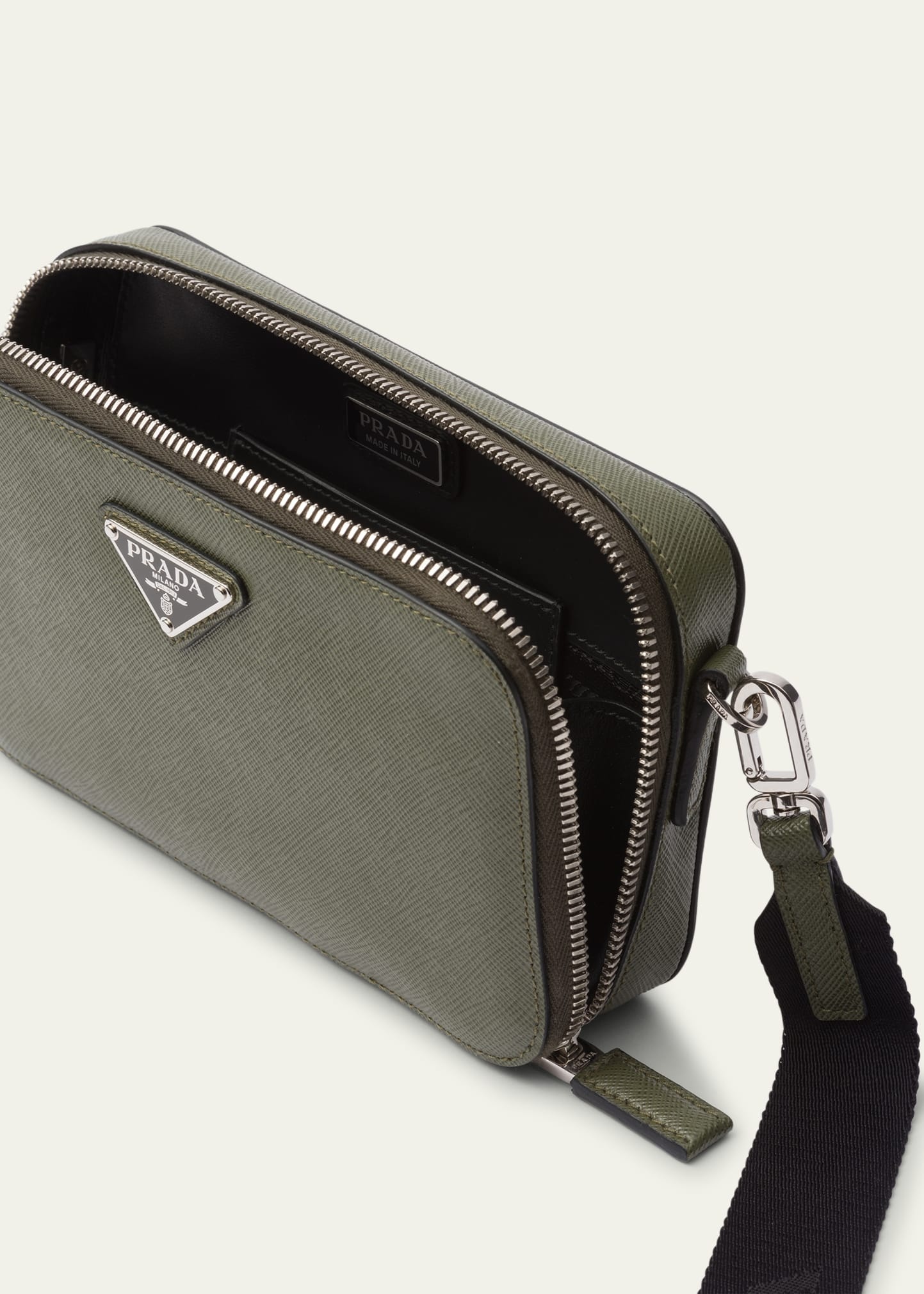 Men's Saffiano Leather Crossbody Bag - 4