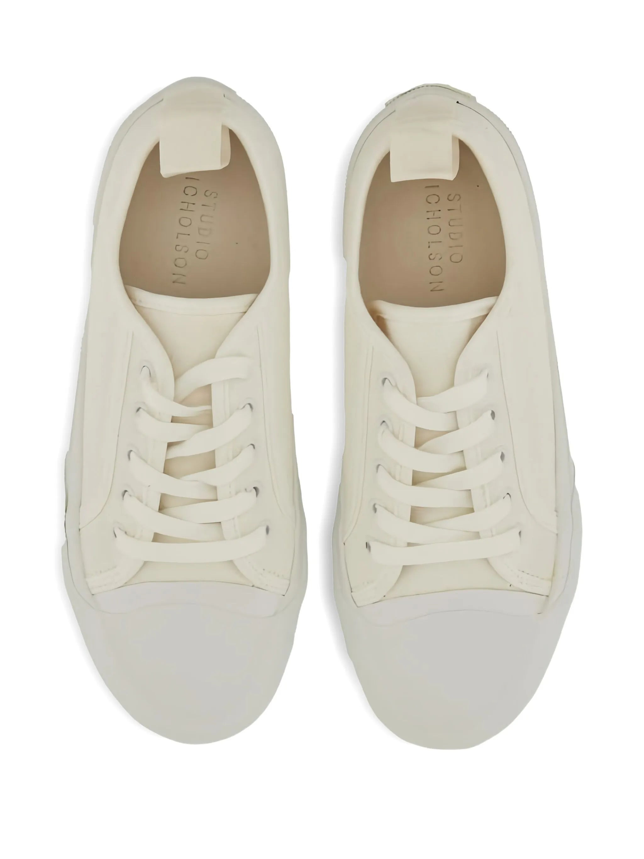 canvas low-top sneakers - 4