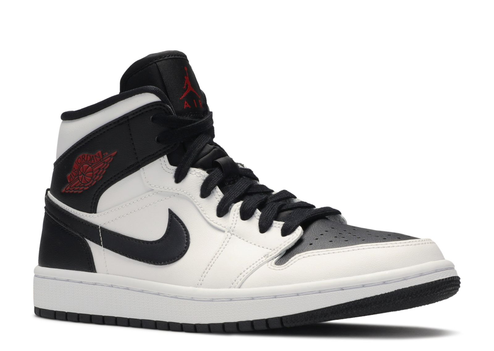 WMNS JORDAN 1 MID 'WHITE BLACK' - 2