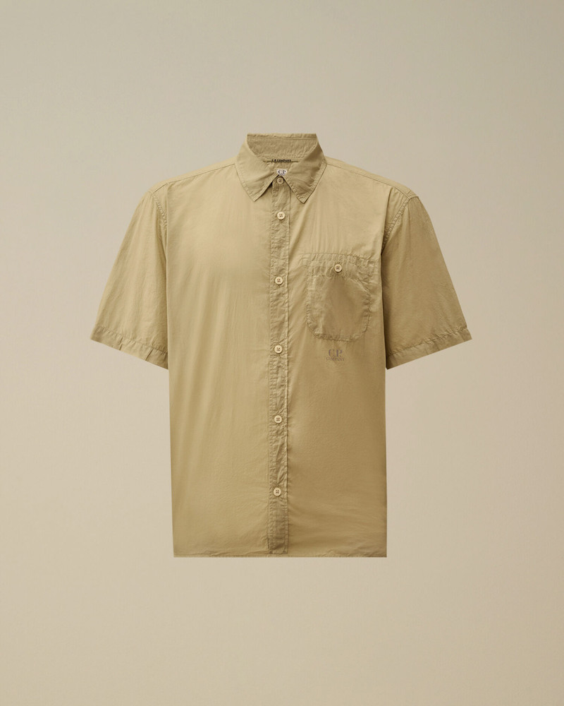 Light Mussola Short Sleeve Button Shirt 1