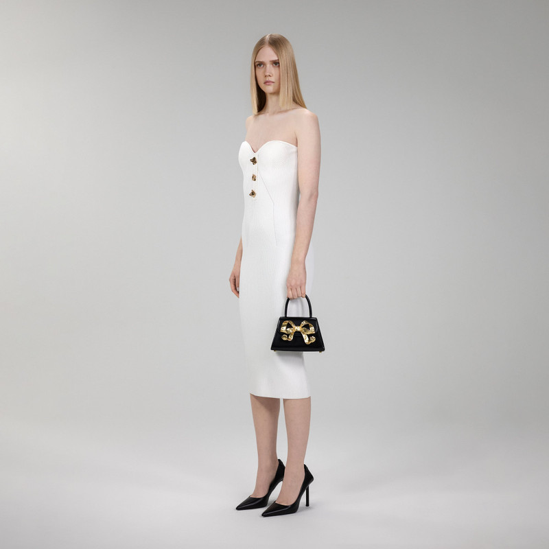 The Bow Mini in Black with Gold Hardware 5