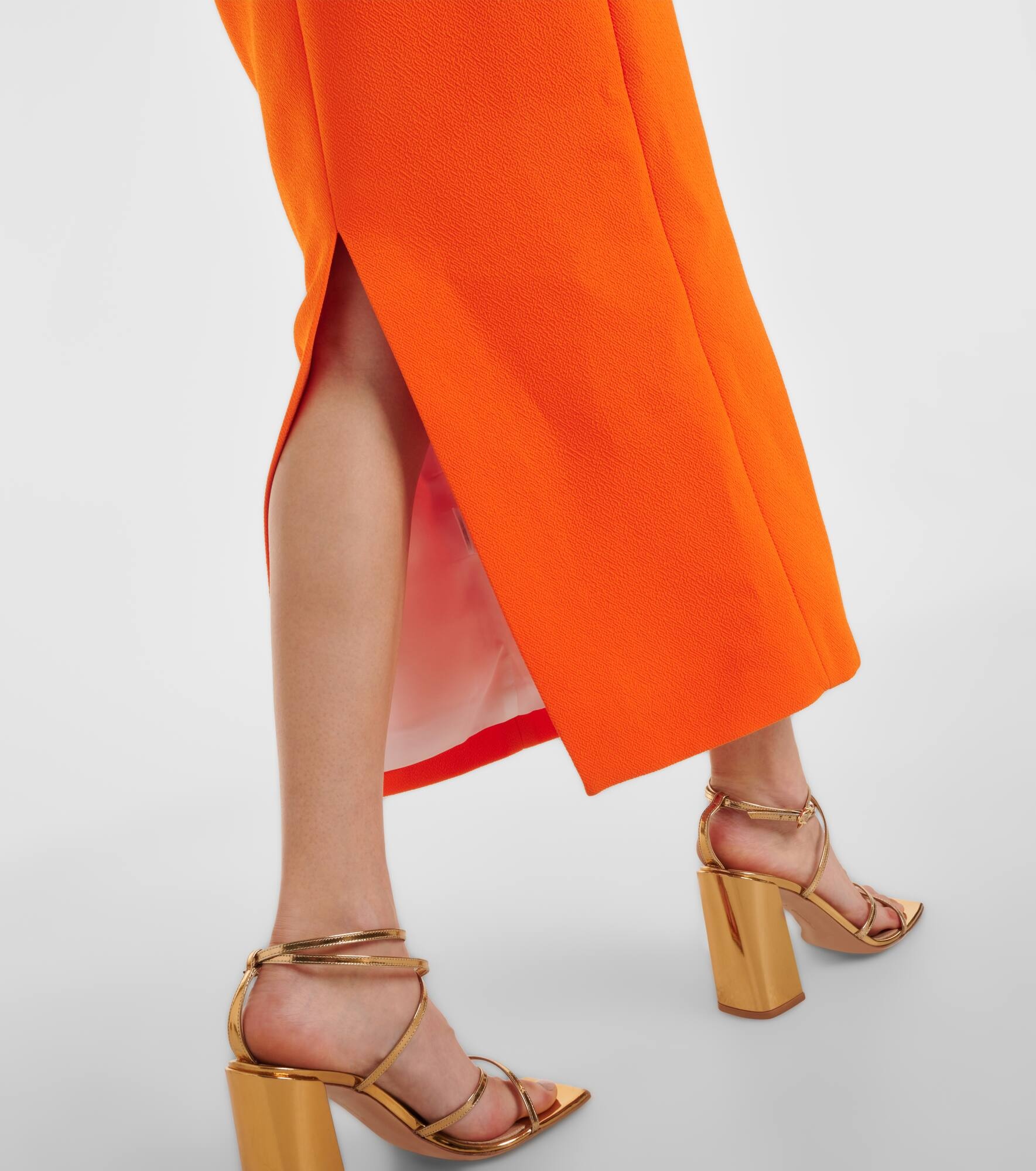Keeley strapless crêpe midi dress - 5