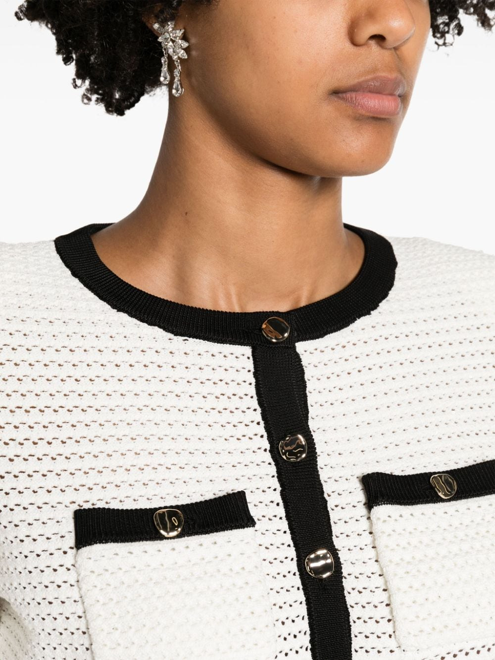 Self-portrait Knit cardigan - 4