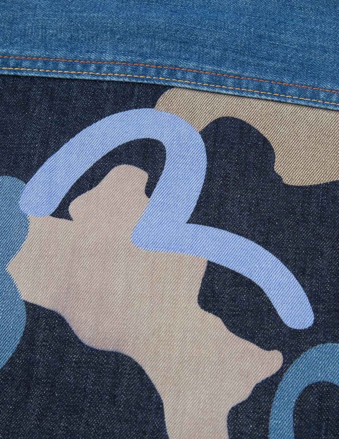 GODHEAD CAMOUFLAGE PRINT DENIM SHIRT - 8