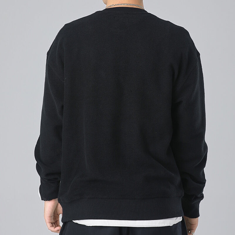 Converse Slogan Long-sleeve Round-neck Sweater Men Black 10019956-A01 - 5