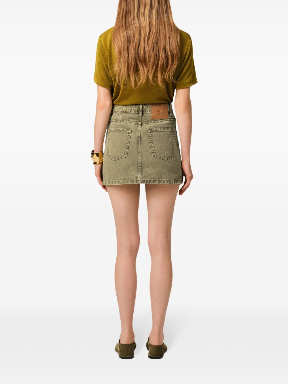 denim mini skirt - 4