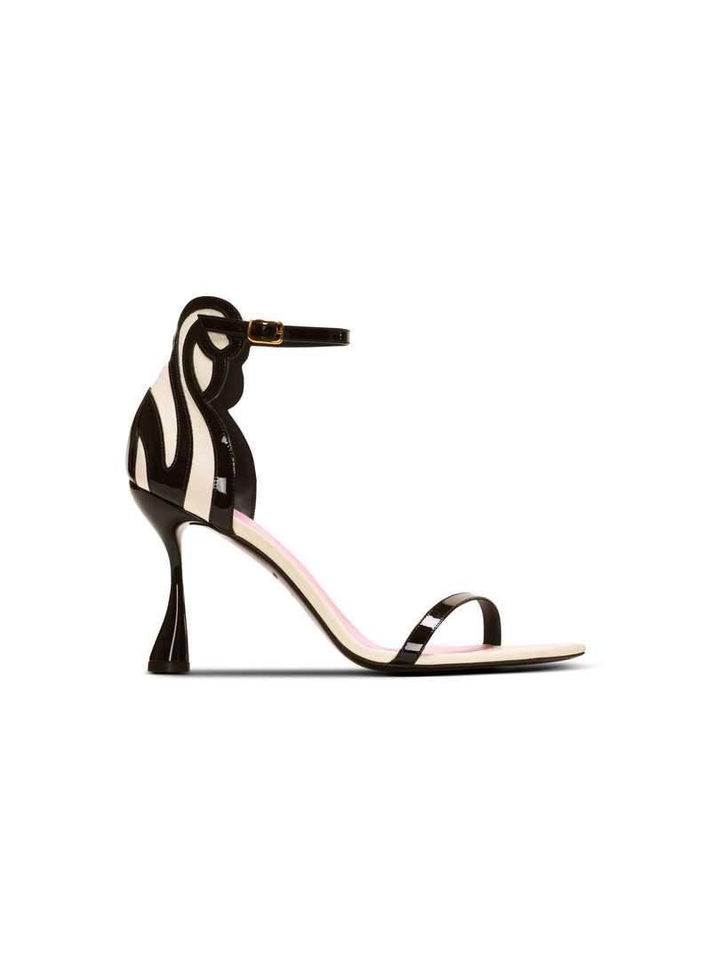 Eden sandals in two-tone leather 1
