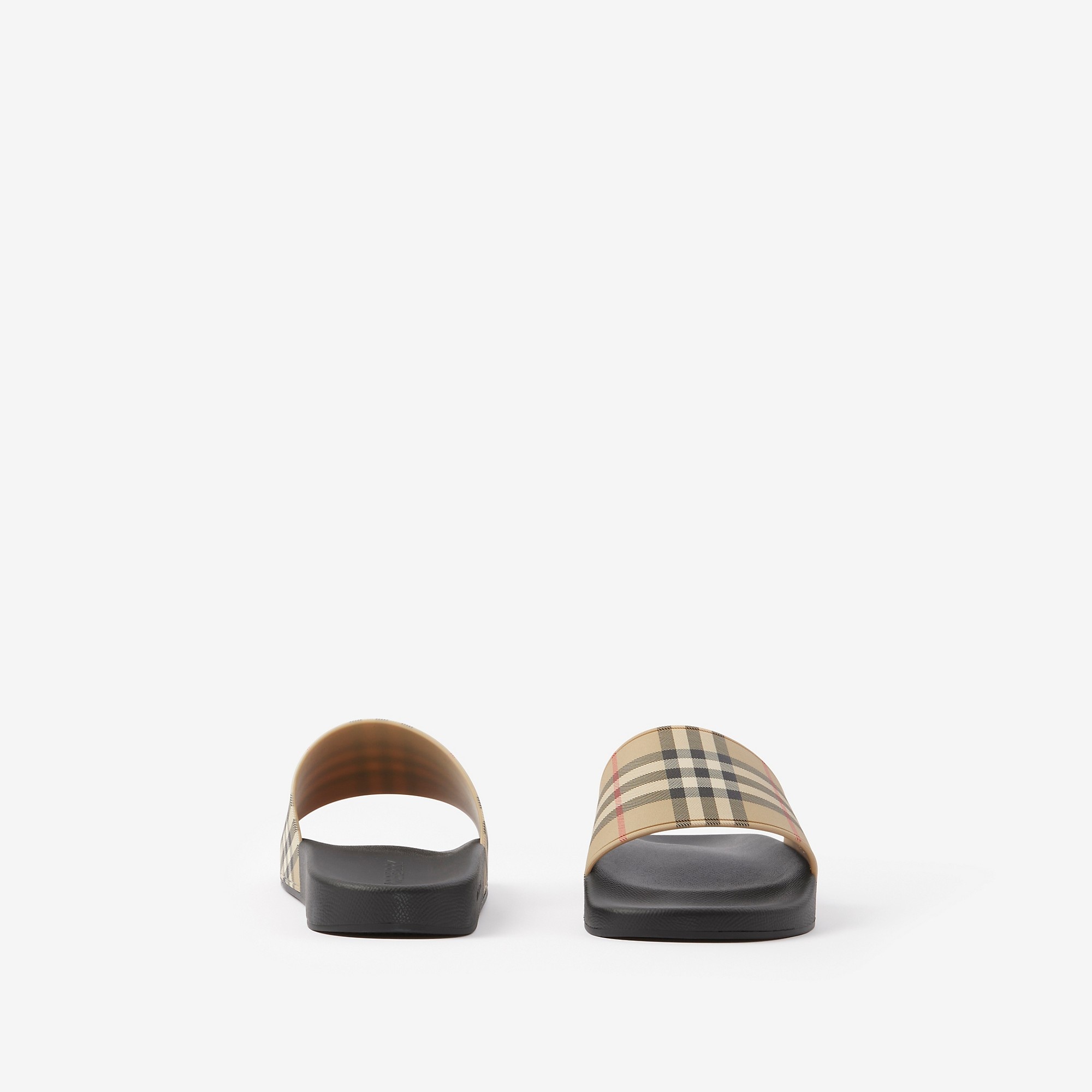 Vintage Check Print Slides - 5