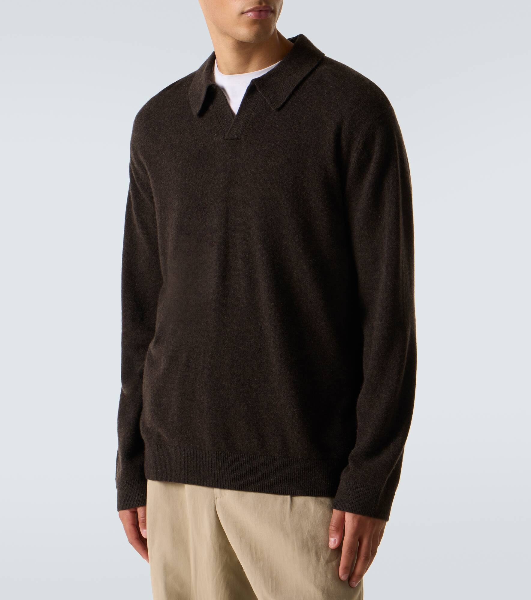 Gibson cashmere polo sweater - 3