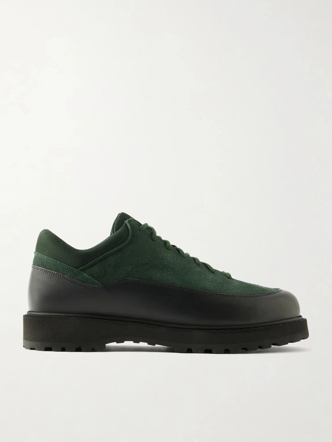Cornaro Gala Leather-Trimmed Suede Hiking Boots - 1