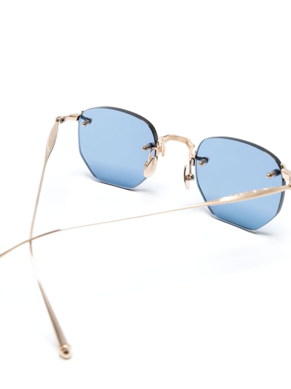 geometric-frame rimless sunglasses - 3
