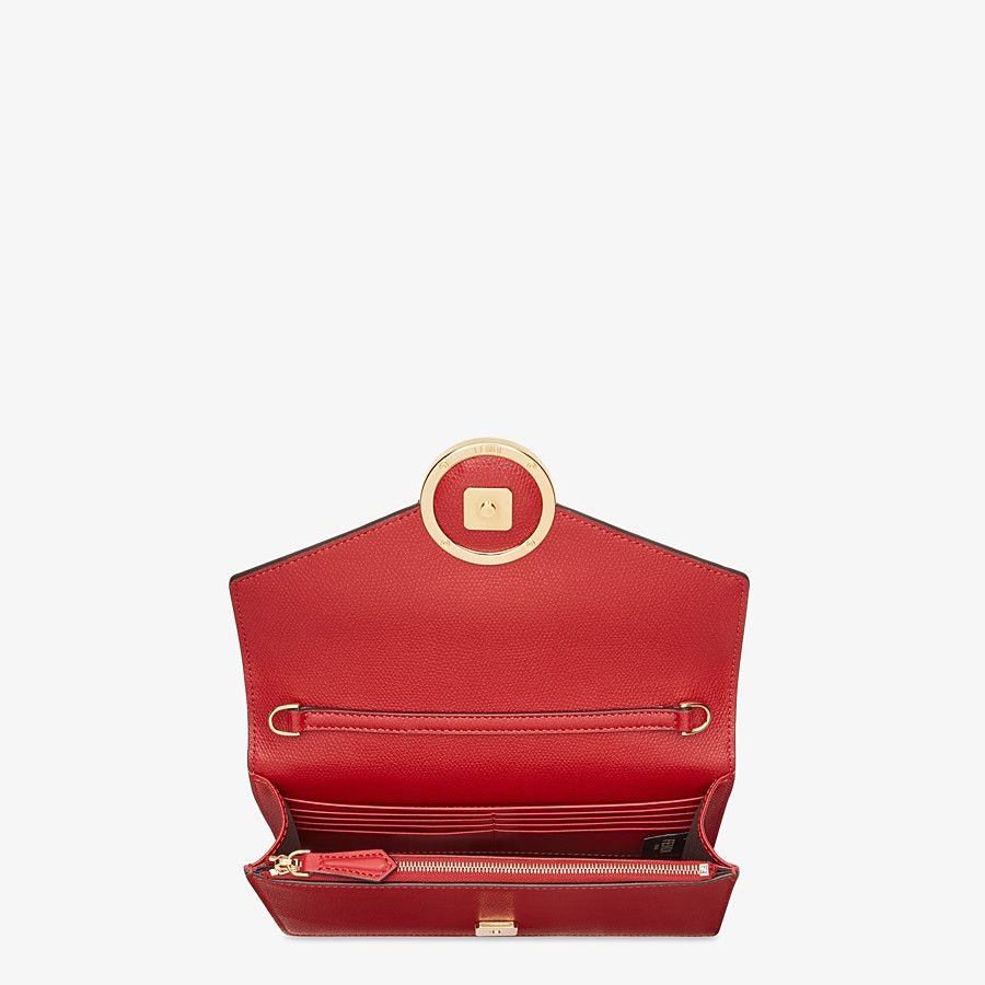 Red leather mini bag - 4