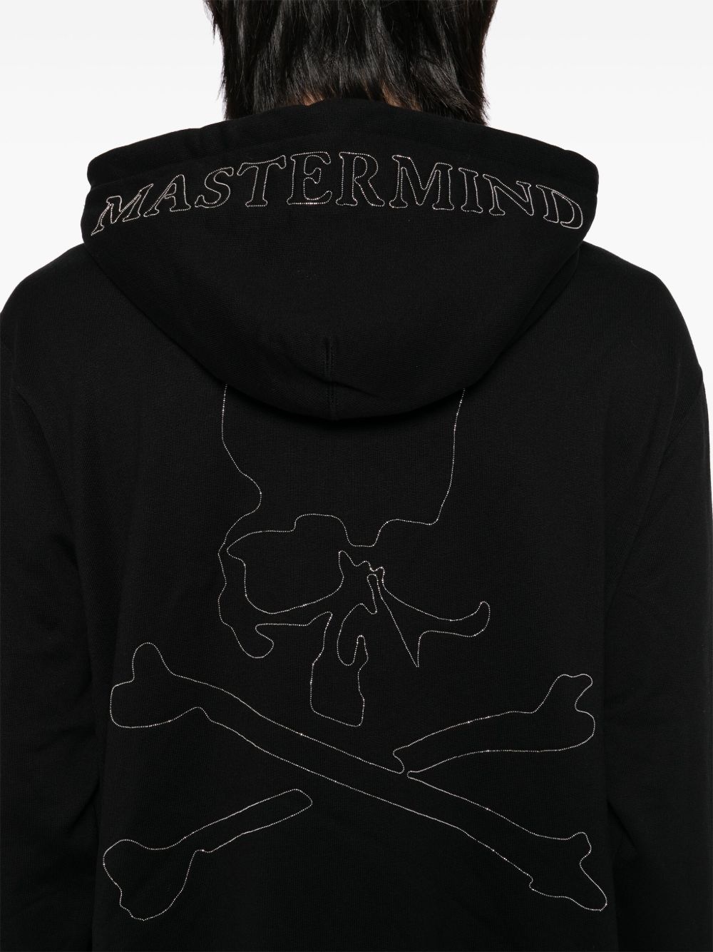 bead-embellished hoodie - 5