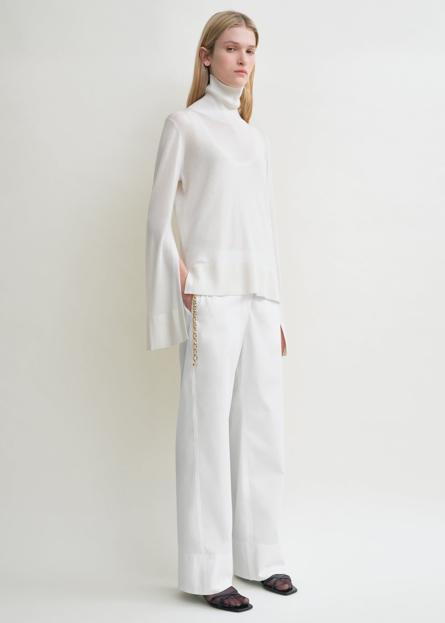 Twisted seam trousers white - 3