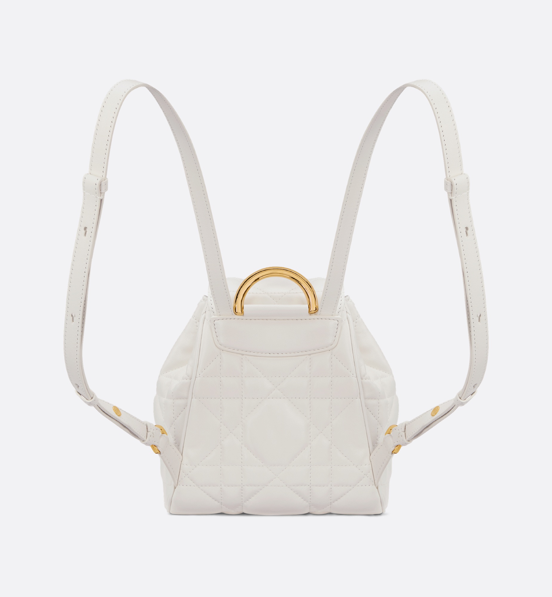【DIOR】SMALL DIOR CARO BACKPACK Small Dior Caro Backpack Latte Macrocannage Lambskin | DIOR