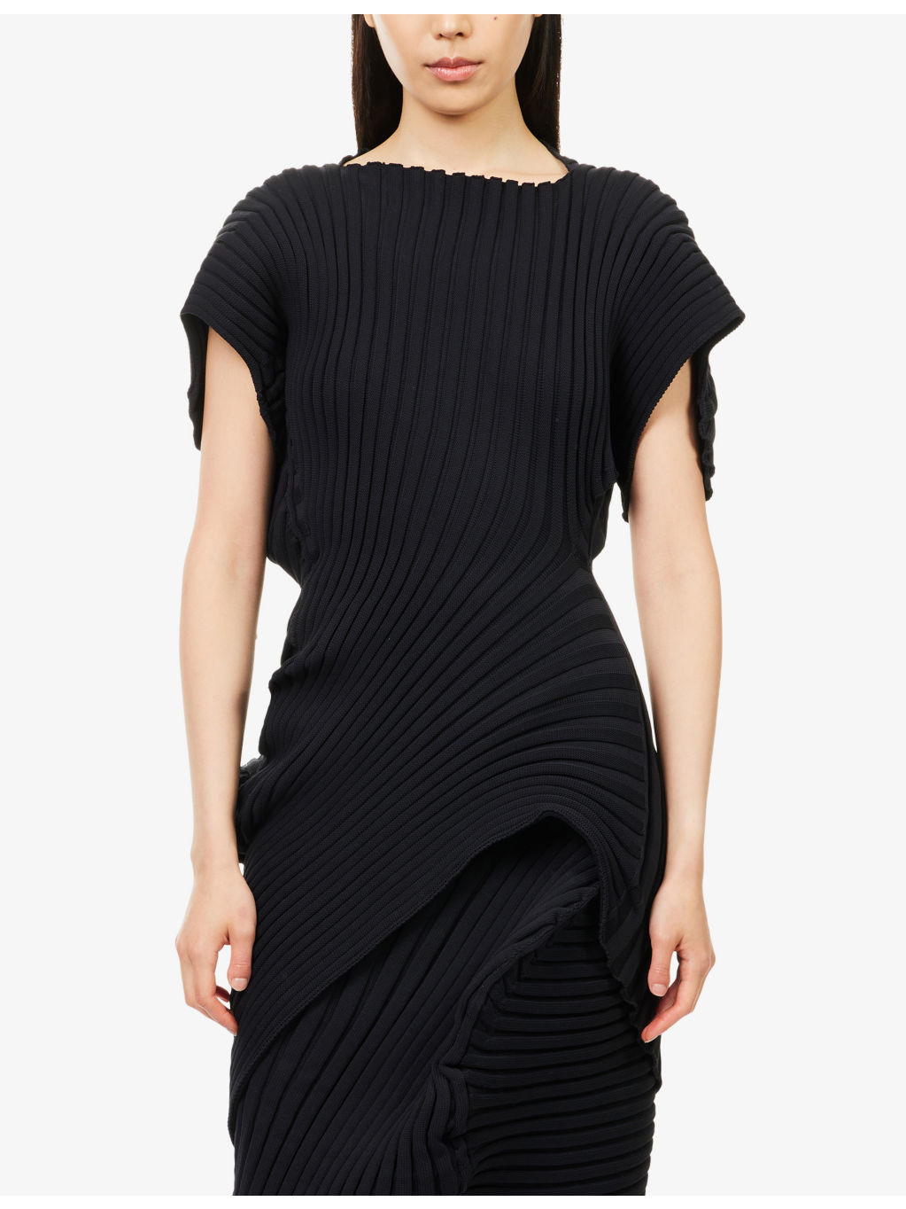 Knit As It Is Short-Sleeves Knitted Top - 3