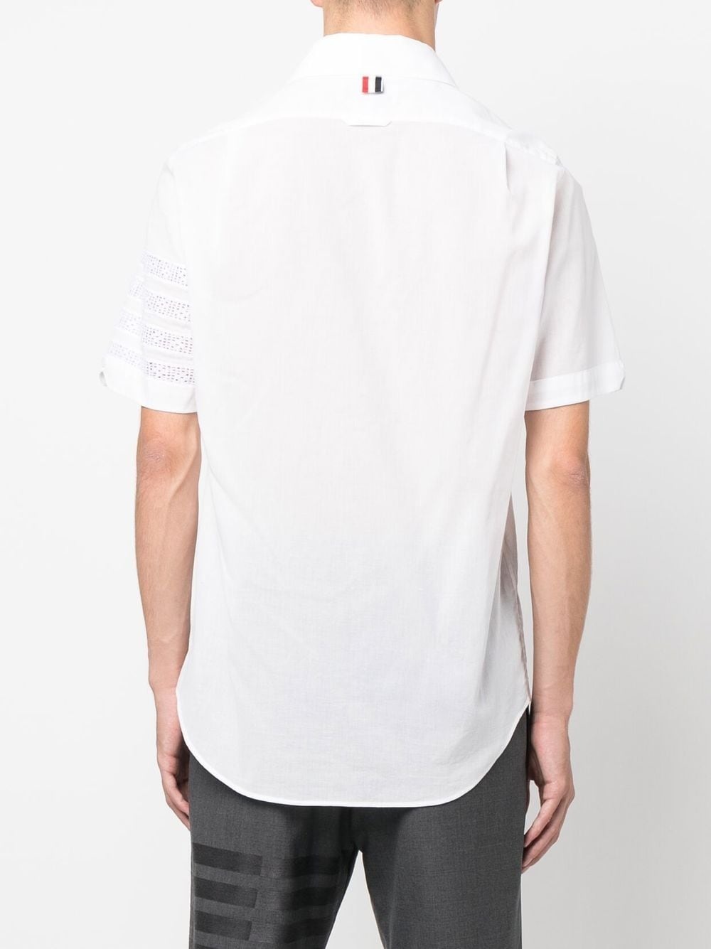 4-Bar stripe short-sleeved shirt - 4