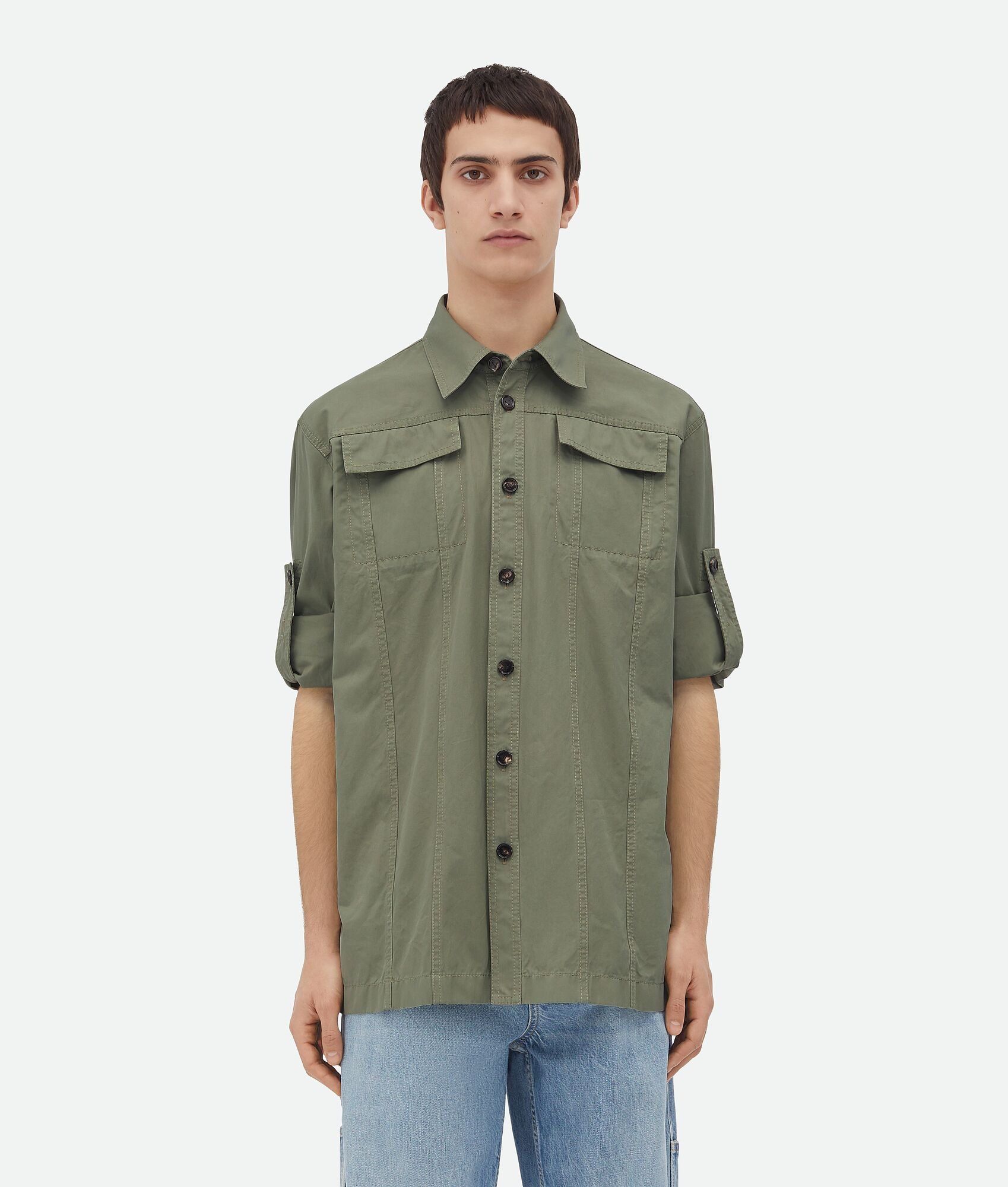 Light Cotton Twill Overshirt - 4