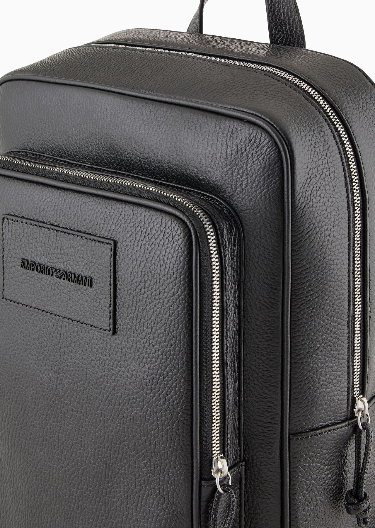 Tumbled-leather backpack with laptop compartment - 5