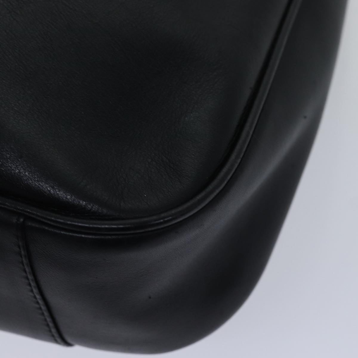 GUCCI Bamboo Hand Bag Leather Black - 15