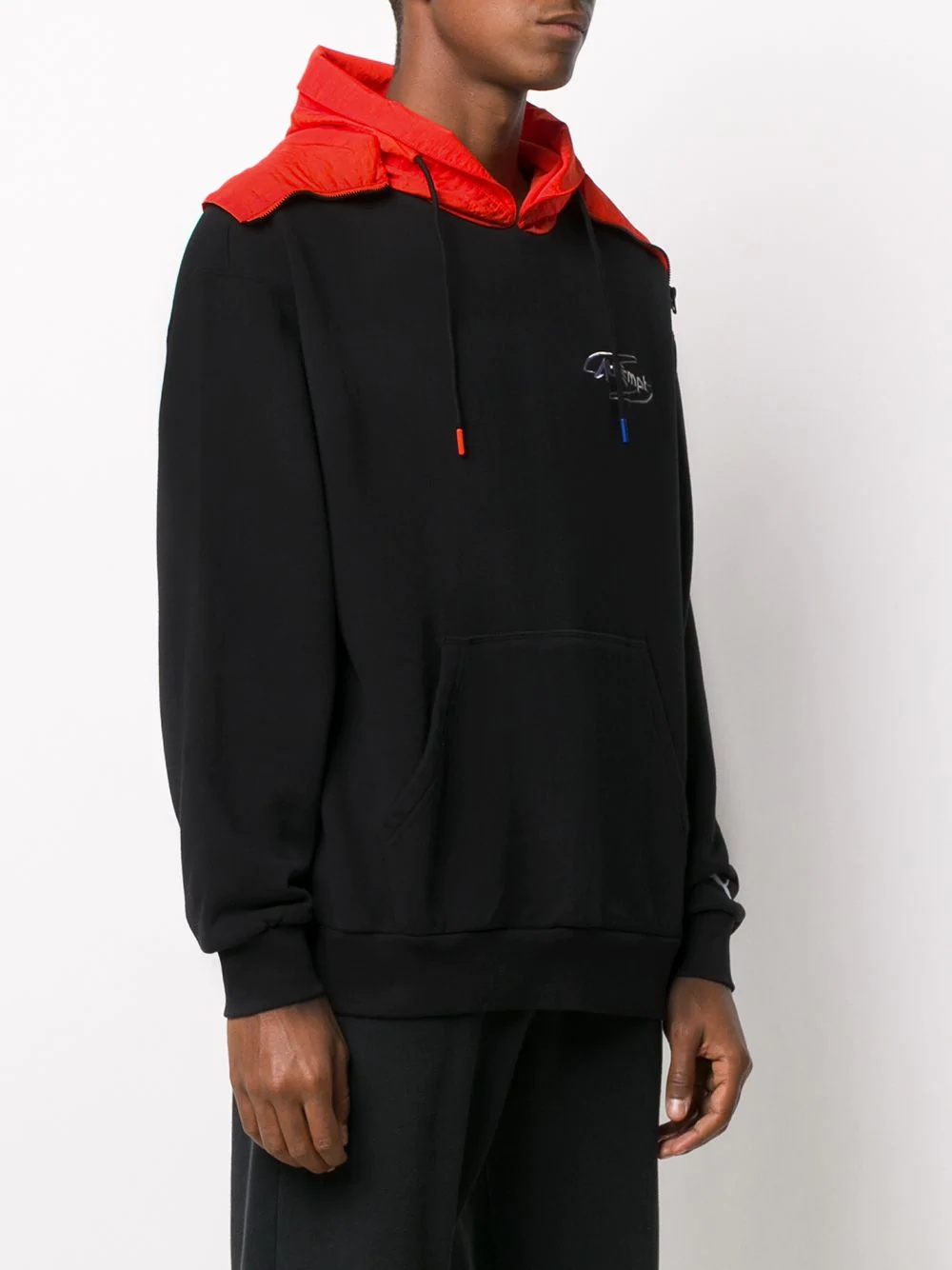 contrast details hoodie - 3