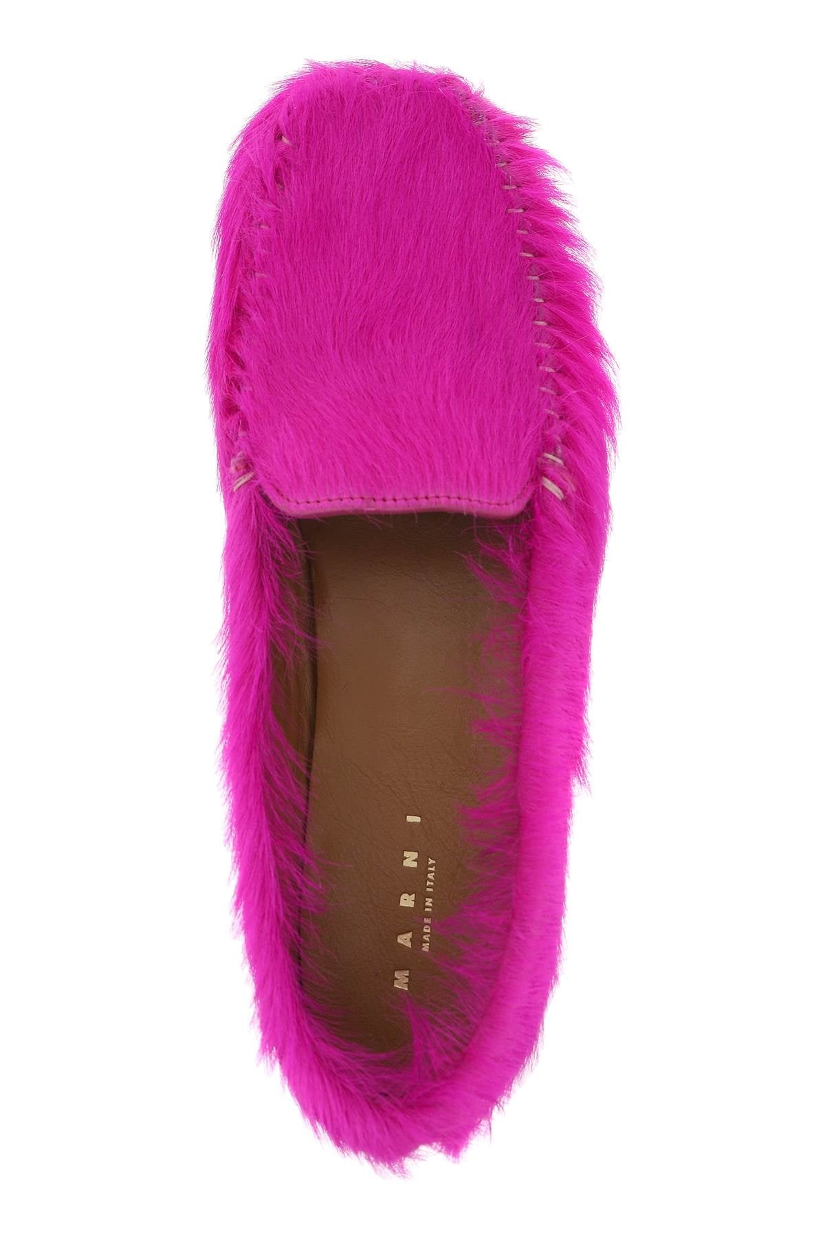 LONG-HAIRED LEATHER MOCCASINS IN - 3